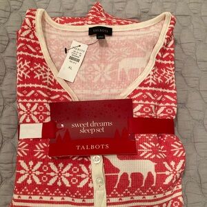 Talbots 2-Piece Pajama Set, Size XL, NWT
